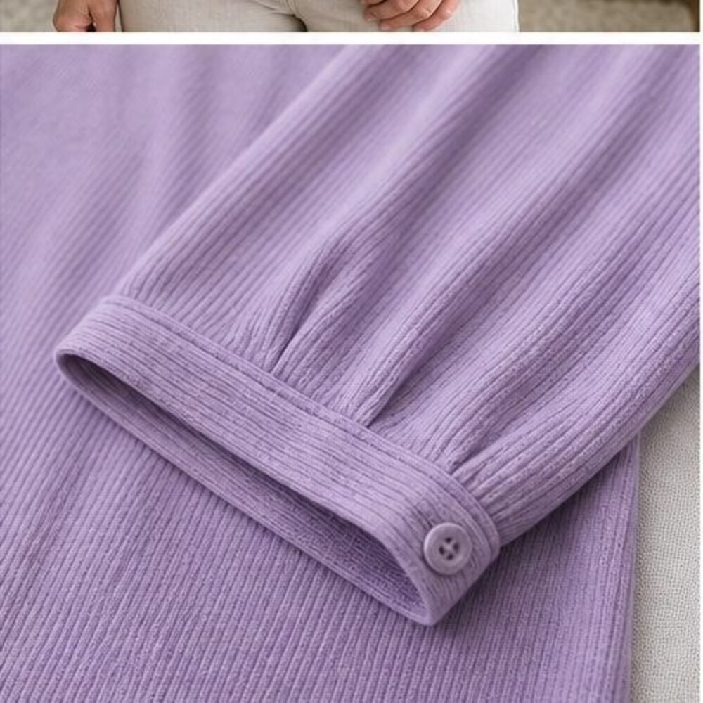 Lilac Button Blouse - Picture 5 of 6